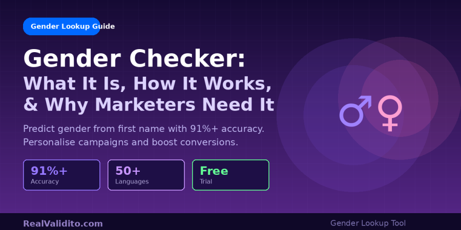 Gender checker tool - predict gender from first name
